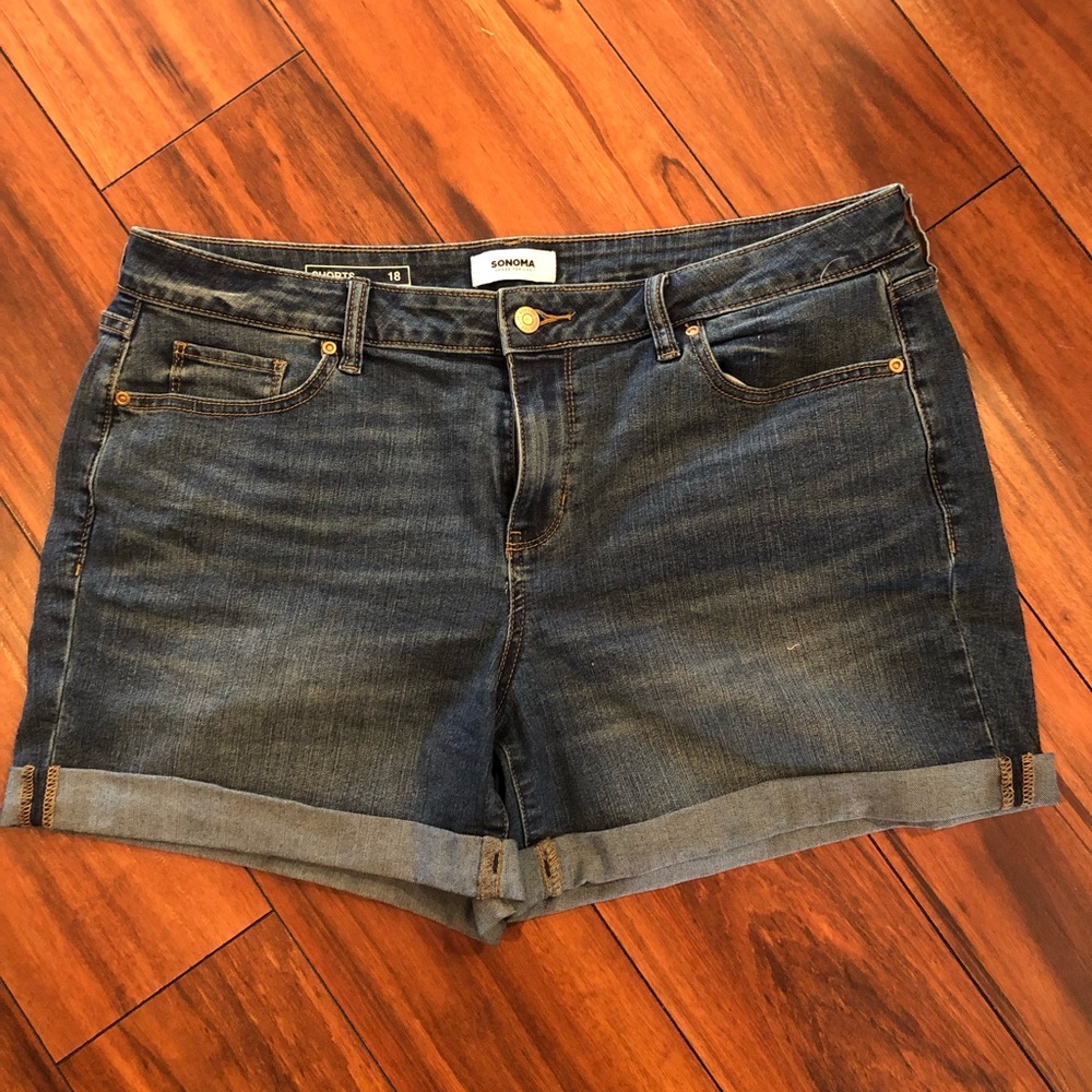 Denim shorts